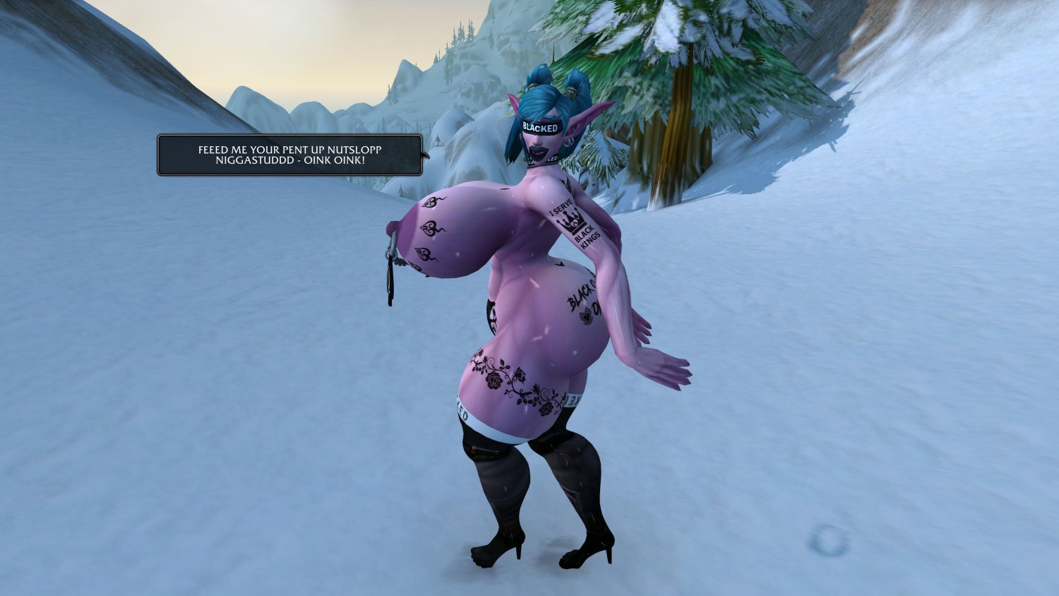 Look at this dirty highlvl Nelf slut how she worships this trail Nigger Schlong ~ #Mf2PVGPD